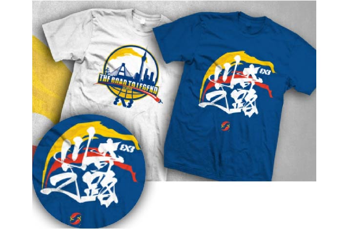 FIBA3x3籃球賽事官方T恤